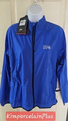 Jaqueta Feminina Mountain Hardwear Kor AirShell AZUL Leve Zíper Nova GRANDE  - Imagem 1 de 4