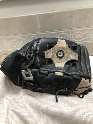 "Guante de softbol lanzamiento derecho DeMarini Diablo 14"" totalmente roto y listo para el juego" Foto 1 de 4
