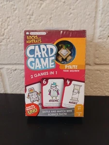 Basher Science Rocks & Minerals Gioco di Carte Pyrite Figura 2 in 1 Mattel Uno Fun - Foto 1 di 2