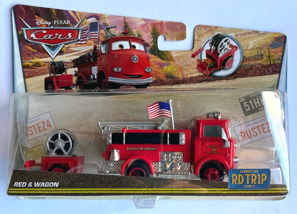 Disney Pixar Cars Road Trip ROJO CON VAGÓN AHORRA 8% Foto 1 de 1