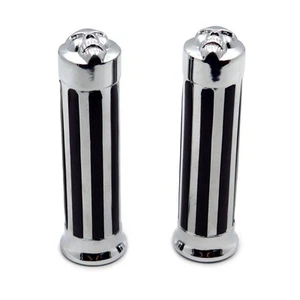 XKMT-Skull Zombie Style Hand Grips 1" 25mm Handlebar Compatible with Harley X... - Picture 1 of 8