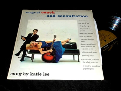 50s Folk Comdy LP Songs COUCH Consultation PSYCHIATRY SPOOF Tom Lehrer KATIE LEE Foto 1 de 2