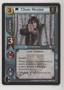 2006 A Game of Thrones CCG Theon Greyjoy #G-2 0en0 - Picture 1 of 3