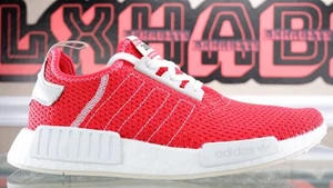 NEU Adidas NMD R1 Active rot Größe 9 Herren weiß Laufschuhe Freizeit BD7897 - Bild 1 von 8