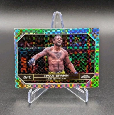 RYAN SPANN  2024 UFC Topps Chrome X-FRACTOR Checker #171 Mint Condition  - Image 1 of 4