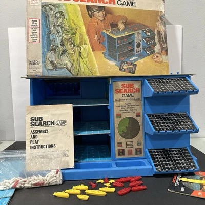 Vintage 1973 Sub Search 3 Level Strategy Board Game Milton Bradley - Image 1 of 4