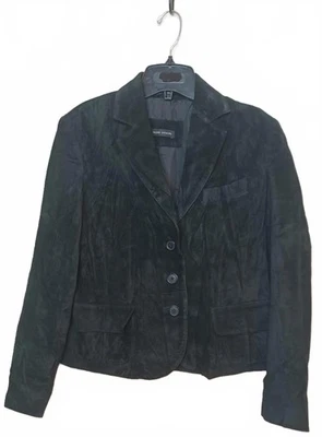 Women's leather black suede Blazer M Valerie Steven's Foto 1 de 3