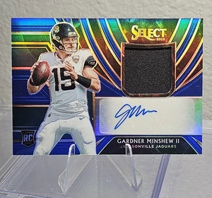 2019 Select Rookie Signature Memorabilia Blue Prizm RC RPA Gardner Minshew /35 - Picture 1 of 2
