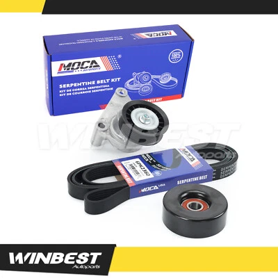 Serpentine Belt Component Kit for Chevry Avalanche 1500 Silverado Tahoe GMC New - Image 1 of 4