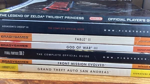 Strategy Guide Lot Zelda Twilight Princess, Fable 2, GTA San Andreas, FF 13-2 - Picture 1 of 9