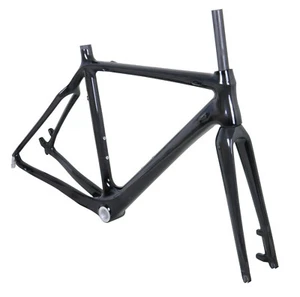 Telaio bici ghiaia in carbonio 54 cm forcella freno a disco 700C bicicletta ciclocross 3k - Foto 1 di 5