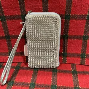 Holiday Bling wristlet 3” x 5”, silver - Picture 1 of 6