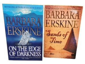 2 x time travel novels Barbara Erskine: Sands of time & On the edge of darkness - Picture 1 of 2