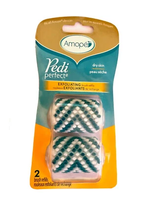 Amope Brush Refills 2 Pedi Perfect Exfoliating Dry Skin Foot Buffers NEW - Image 1 of 4
