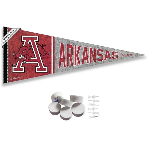 Arkansas Razorbacks Retro Throwback Vintage Wall Banner Pennant Flag Cover