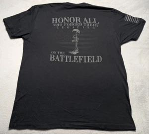 TVP Valhalla Project A Legacy Remains Tee XL Black Veteran Flag Military T-Shirt - Picture 1 of 8
