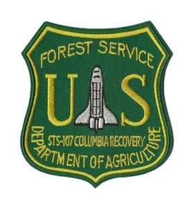 STS-107 NASA space shuttle Columbia US Forest Service recovery patch USFS - Picture 1 of 1