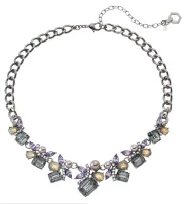 DEBER PAGADO Simply Vera Wang Perla Cristal Racimo Collar Distintivo Foto 1 de 2