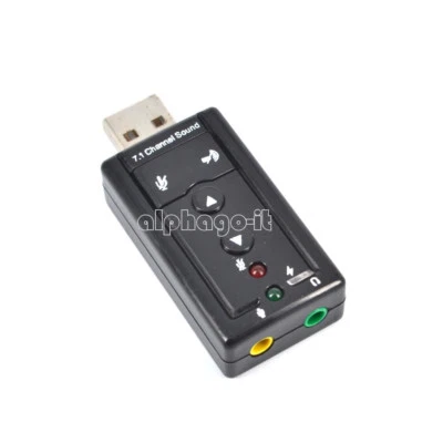 Mini USB 2.0 3D Virtual 12Mbps Extern 7.1 Kanal Audio Soundkarte Adapter\ - Bild 1 von 4
