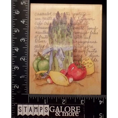 Резиновые штампы Stamps Happen 80191 LES LEGUMES БОТАНИЧЕСКИЕ КУХОННЫЕ ОВОЩИ #142 - Изображение 1 из 2