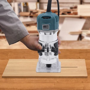 Blau Kompakte Holz Handfräse Werkzeug 6 variable Geschwindigkeiten Holz Trimmer - Bild 1 von 13