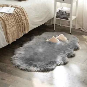 Soft Faux Fur Area Rugs for Bedroom Living Room Carpet Sofa Chair Cushion Mat - Picture 1 of 22