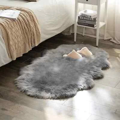 Soft Faux Fur Area Rugs for Bedroom Living Room Carpet Sofa Chair Cushion Mat - Image 1 of 4