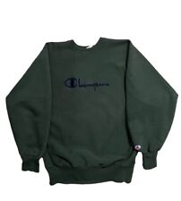 Vintage 90s Champion Reverse Weave Crewneck Sweatshirt Mens XL Green Made In USA
