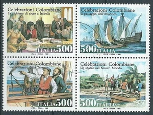 1992 ITALIA USATO COLOMBO BLOCCO - K2 - Imagen 1 de 1