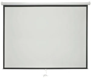 AV:Link White Manual Projector Screens with Auto Lock Function - 100" 4:3 - Picture 1 of 2