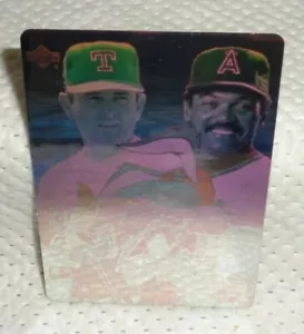 NOLAN RYAN--1991 UPPER DECK HOLOGRAM--WITH REGGIE JACKSON--L@@K - Foto 1 di 2
