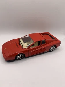 Burago Ferrari 308GTB 1/24 Diecast Model Display Car Red Vintage 1984 Testarosa - Picture 1 of 8