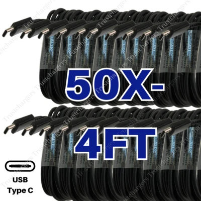 50X USB Type C Cable Fast Charger For Samsung Galaxy S8 S9 S10 S20 Note 9 10 20 - Image 1 of 4