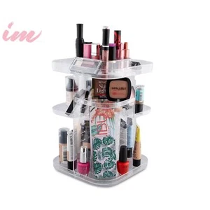 Illuminate Me 360° Spinning Beauty Organizer-Stylish& Functional Makeup Storage - Picture 1 of 7
