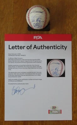 19 2004 World Series RED SOX signed Baseball RAMIREZ ORTIZ MARTINEZ WAKEFIELD - Image 1 of 4