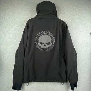 Harley Davidson Jacket Men XL Tall Cross Roads Willie G Skull Fleece Riding - Picture 1 of 20