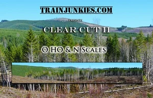 TrainJunkies Clear Cut II Model Railroad Backdrop - Picture 1 of 6