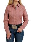 Cinch Western Shirt Womens Long Sleeve Button Striped MSW9165014