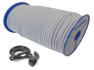 Expanderseil Gummiseil Gummileine Planenseil Seil Weiss + Easyfix Haken - Bild 1 von 1