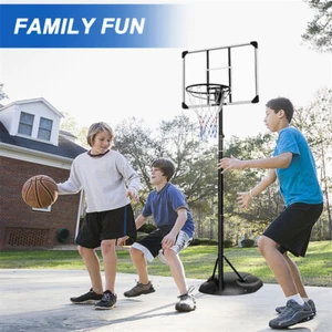 7.5-9.2ft Portable Basketball Hoop Goals System Stand Adjustable Stand - Picture 1 of 7