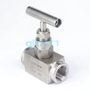 320 Bar 1/2" BSP Female 304 Stainless Flow Control Shut Off Valve Water Oil - Picture 1 of 4