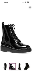 Michael Kors Haskell Black Patent Leather Women’s Boot Size 6 - Picture 1 of 5