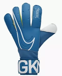 NIKE GK Grip 3 Blue Grey Off White Goalkeeper Gloves NEW Mens Womens Unisex 6 - Picture 1 of 8