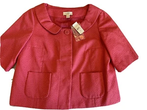 Giacca elegante donna corta rosa foderata ANN TAYLOR LOFT nuova con etichetta taglia 6 - Foto 1 di 10