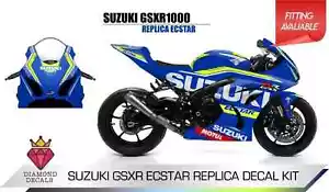 Fits Suzuki Ecstar Track Day Motorbike Vinyl Graphics Kit Decals Any Year - Picture 1 of 3