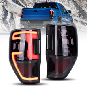 2x LED Smoked Rear Tail Light Brake Lamp For Ford Ranger T7 PX MK1 MK2 2012-2021 - Picture 1 of 16