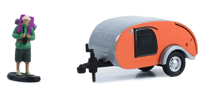 GreenLight 1:64 Wohnwagen A.S.S NEU Teardrop Trailer Backpacker Hitched Homes 13 - Bild 1 von 1