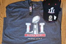 Super Bowl 51 LI 2017 Rio Rewards Hat and T-Shirt XL NEW Vegas