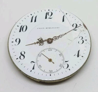 Механизм для ремонта винтажных карманных часов Union Horlogere 42,9 мм - Изображение 1 из 4