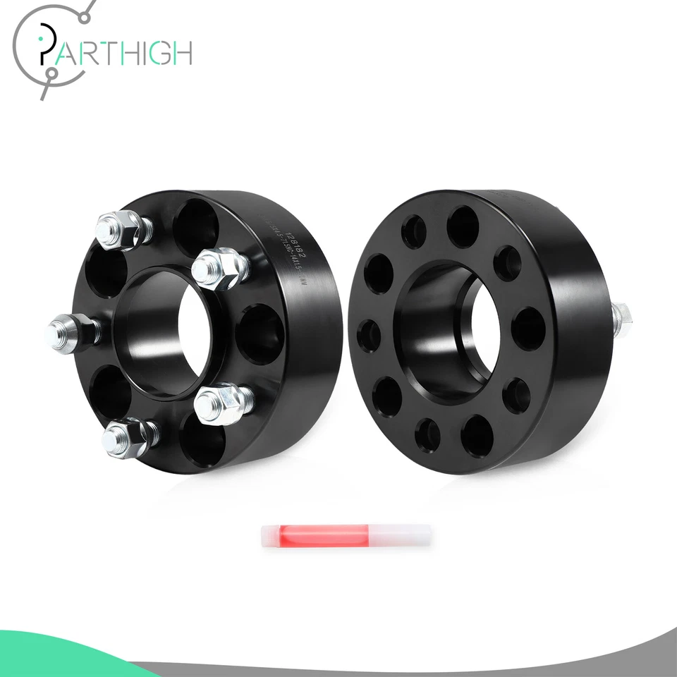 Espaciadores de rueda centrados en el cubo para Dodge Charger Challenger 5x4,5 (2) 2" de grosor 14x1,5 Foto 1 de 4